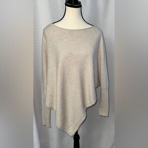 PART TWO asymmetrical cashmere wool blend sweater size S/M - oatmeal